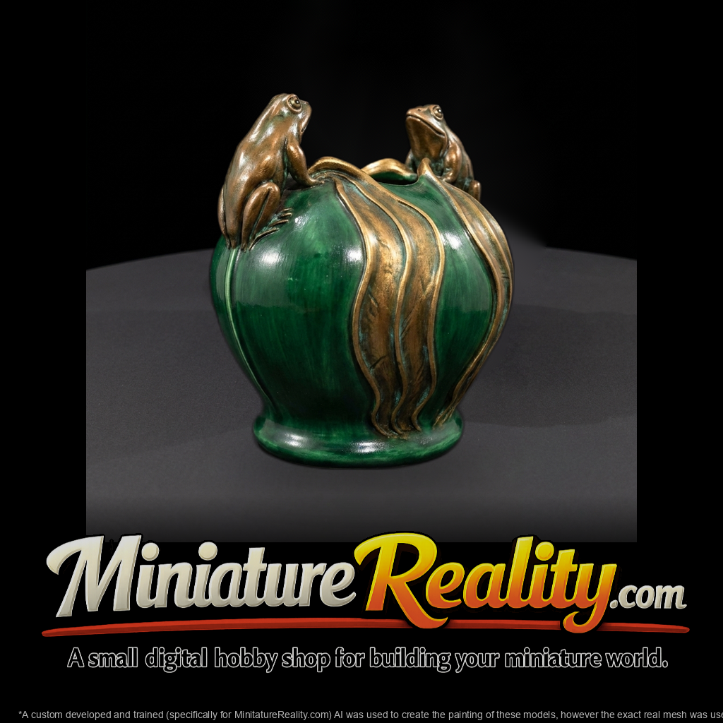 art-nouveau-frog-vase