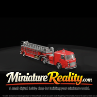 Red Fire Truck with Ladder miniature, three-quarter view — thumbnail 3