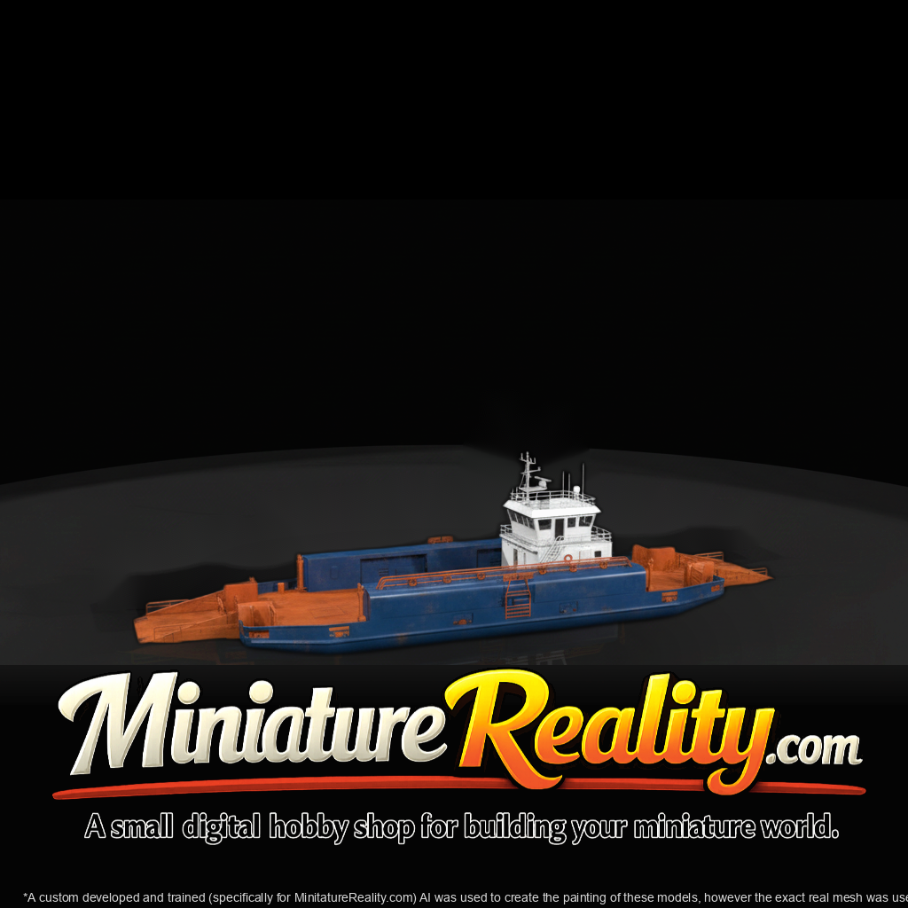 Large Car Ferry miniature, three-quarter view
