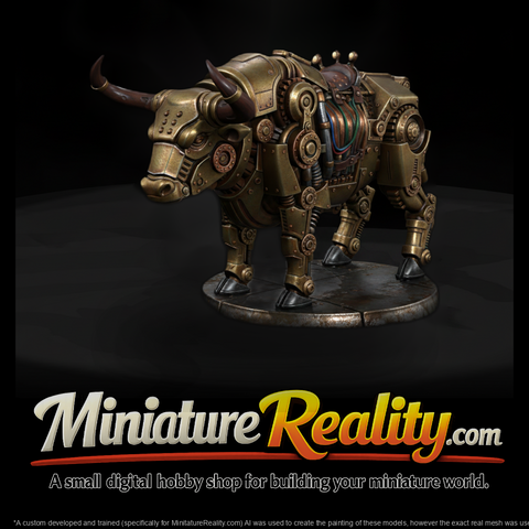 Steampunk Mechanical Bull 3D Model Cautbd43