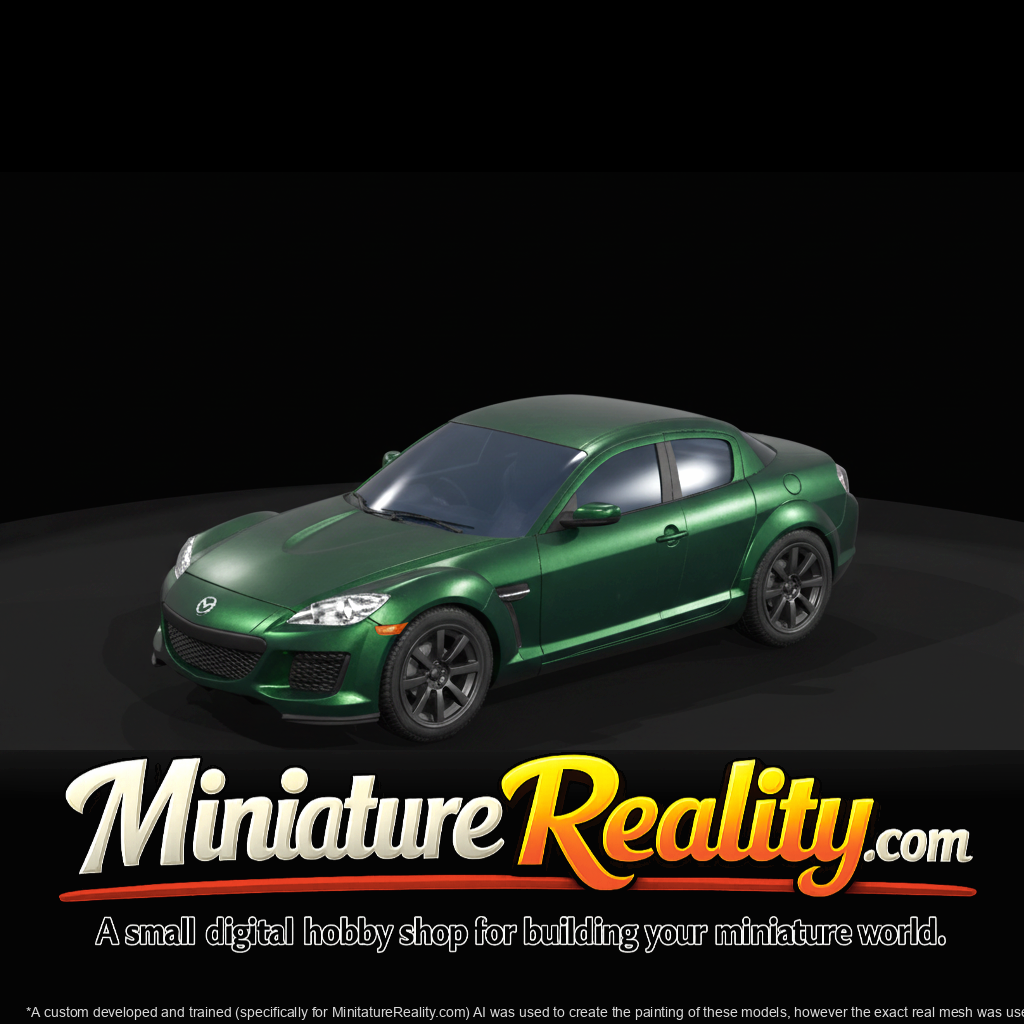 Mazda RX-8 (2011) miniature, three-quarter view