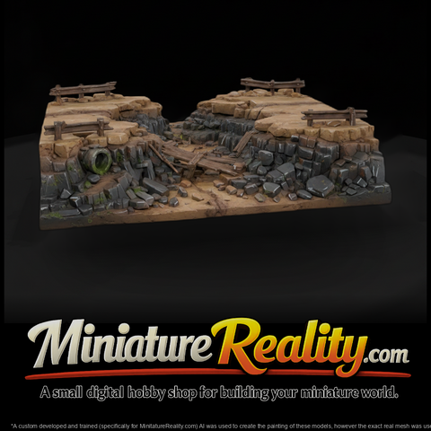 Washed-Out Road Gap Terrain