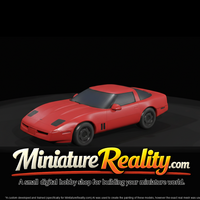 1983 Chevrolet Corvette Coupe miniature, three-quarter view — thumbnail 3