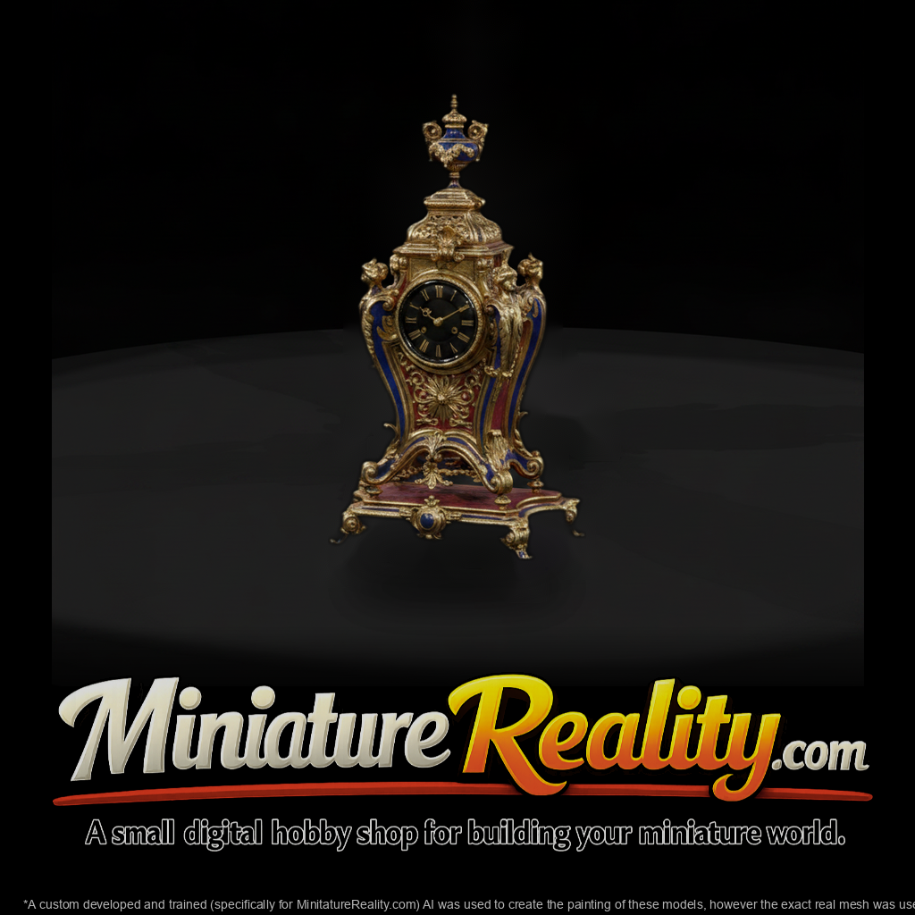 20260612 Ornate Gilded Table Clock 9Bc990119F