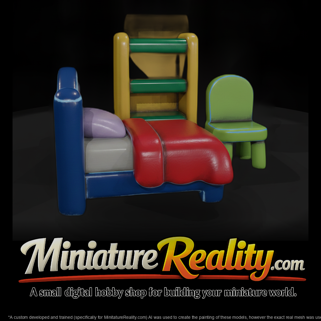 Mr Toyprops 100 001 073 Tiny Room Playset