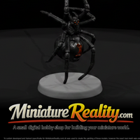 Black Widow Spider on a Silk Strand — thumbnail 1