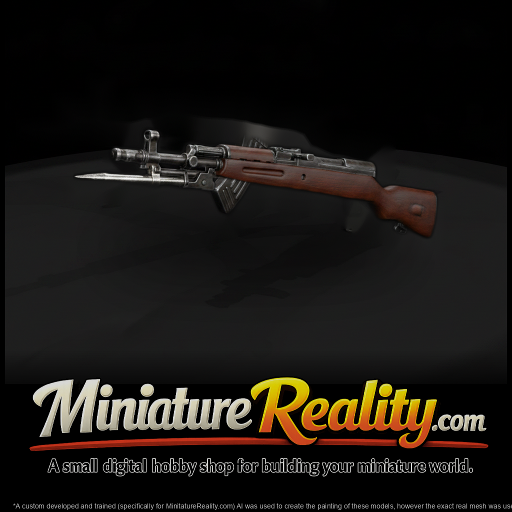 SKS Rifle with Folding Bayonet
