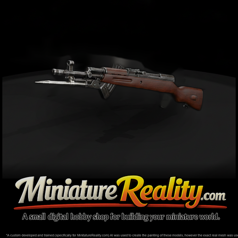 SKS Rifle with Folding Bayonet