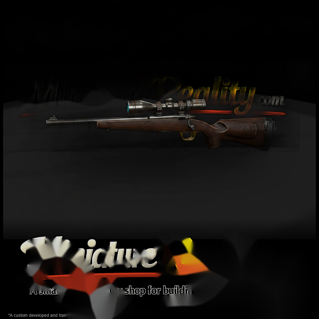 Scoped Bolt-Action Hunting Rifle