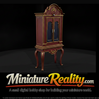 Ornate Baroque Glazed Display Cabinet — thumbnail 1