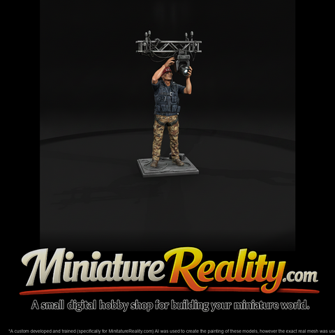 Stage Lighting Technician miniature, three-quarter view