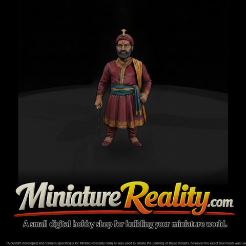 Hist 0113 Historical Shivaji Miniature Figure