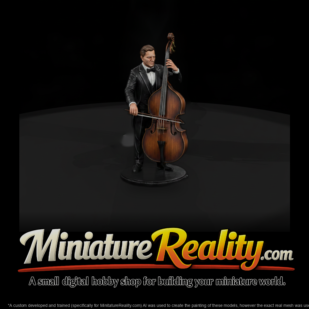 Orchestra Bassist with Double Bass