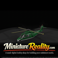 Sikorsky S-92 Air Ambulance miniature, three-quarter view — thumbnail 3