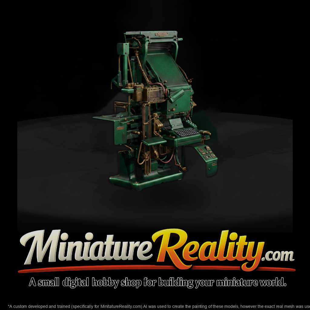Vintage Linotype Typesetting Machine