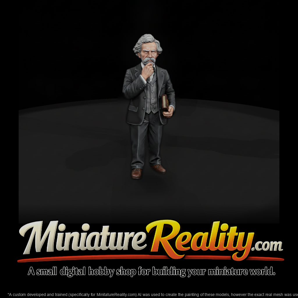Hist 0159 Historical Mark Twain Miniature Figure