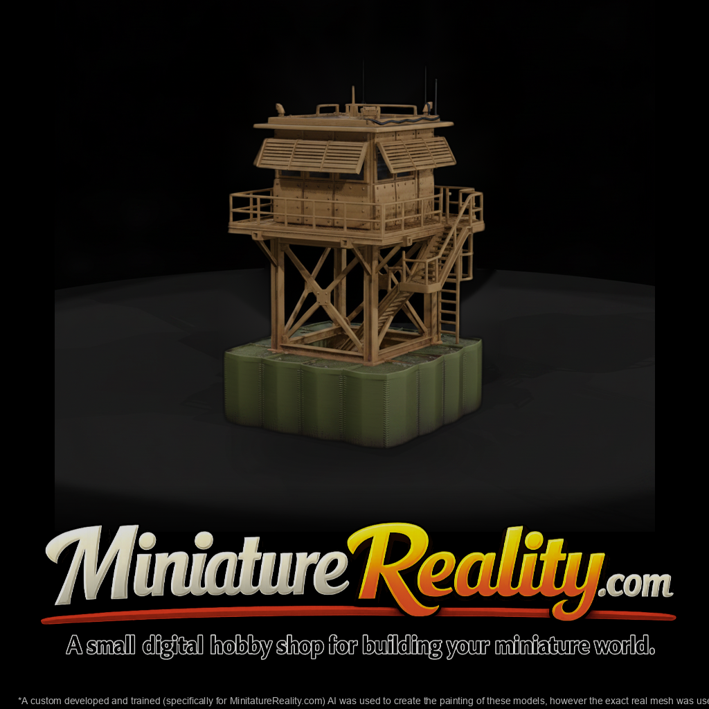 Mil 242 Modern Desert Elevated Sangar Tower