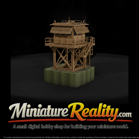 Mil 242 Modern Desert Elevated Sangar Tower