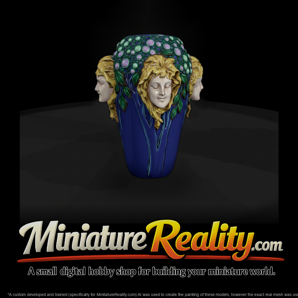 Art Nouveau Maiden Vase