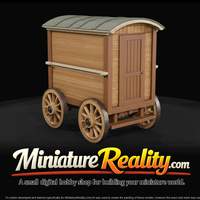 Doc Wassell's Covered Wagon miniature, three-quarter view — thumbnail 3