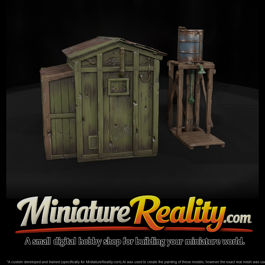 Field Camp Latrine and Shower Stand