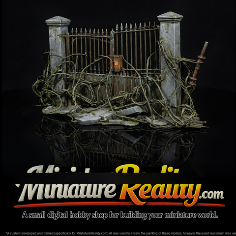 damaged-ornamental-wrought-iron-gate-with-stone-posts-744127