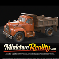 1955 Mack Dump Truck miniature, three-quarter view — thumbnail 7