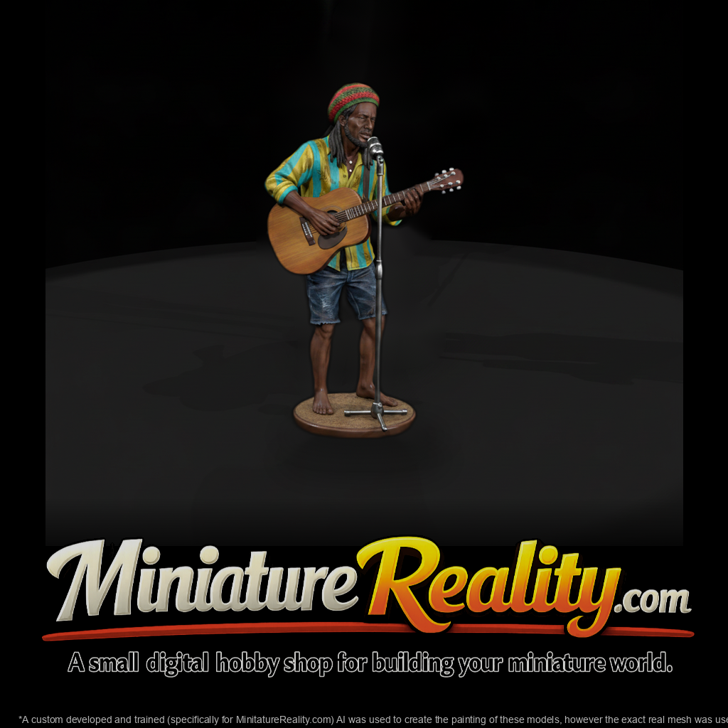 Poparc 0183 Reggae Beach Singer Alternate Pose