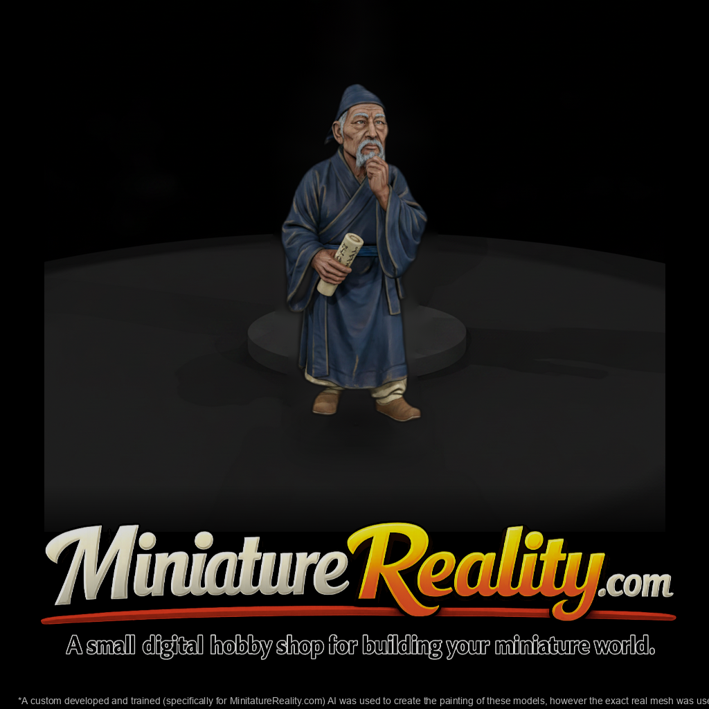 Hist 0065 Historical Du Fu Miniature Figure