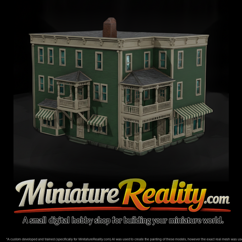 20260612 Green Three Story Hotel Model Ac88E25943