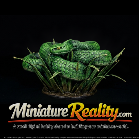 coiled-snake-on-grass-miniature-891642