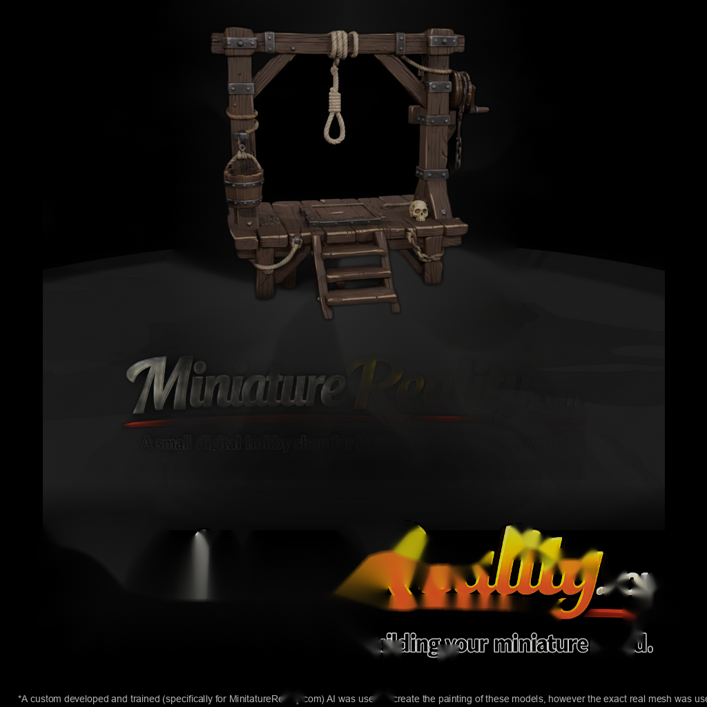 Wooden Gallows with Noose