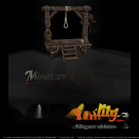Wooden Gallows with Noose