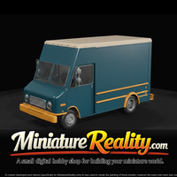 International SC UPS Delivery Truck miniature, three-quarter view — thumbnail 3