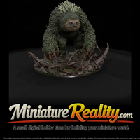 Root Bound Sloth Beast miniature, three-quarter view — thumbnail 1