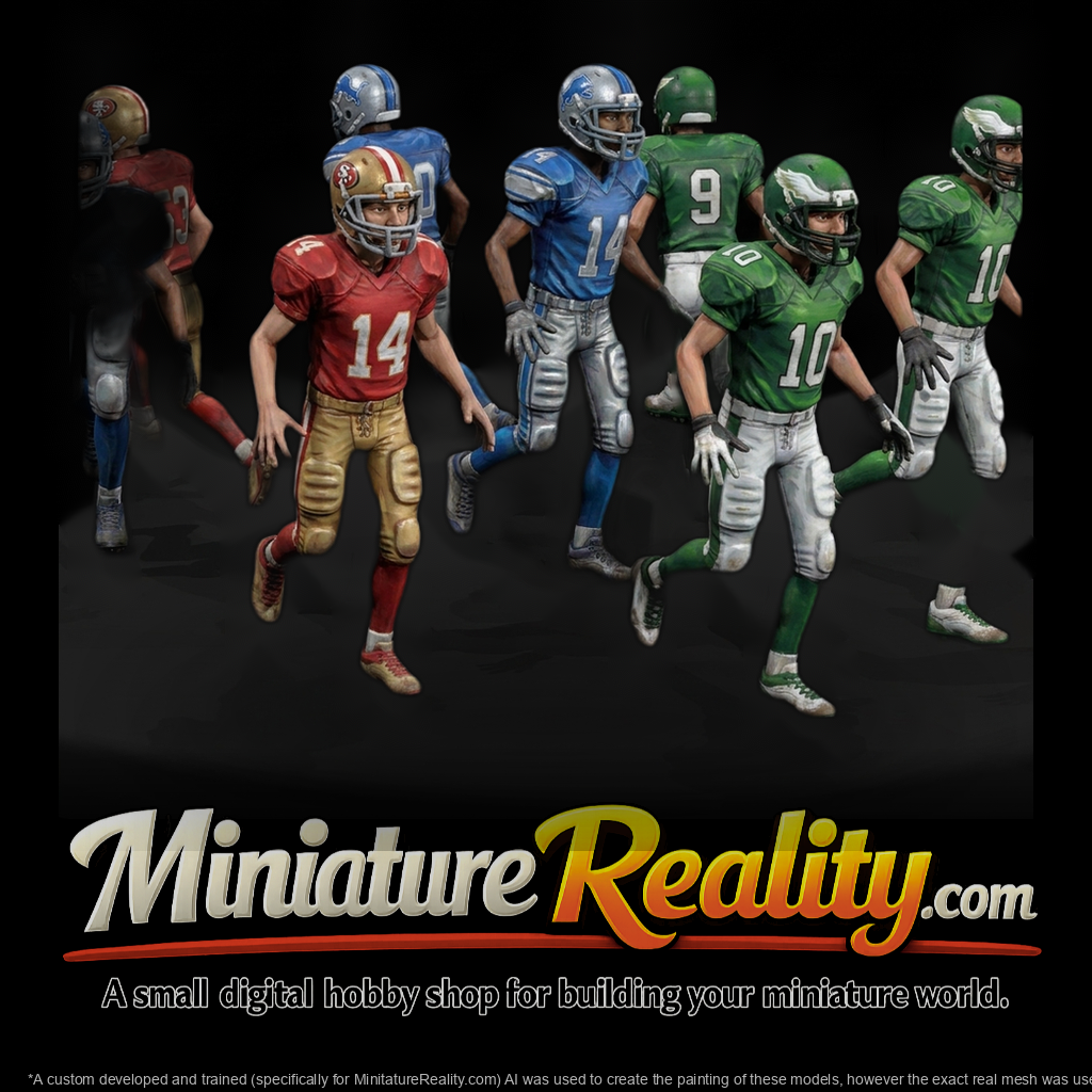 American Football Players Set