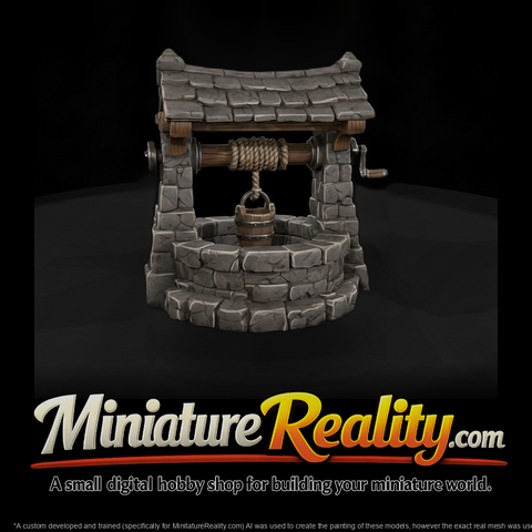 Stone Roofed Village Well