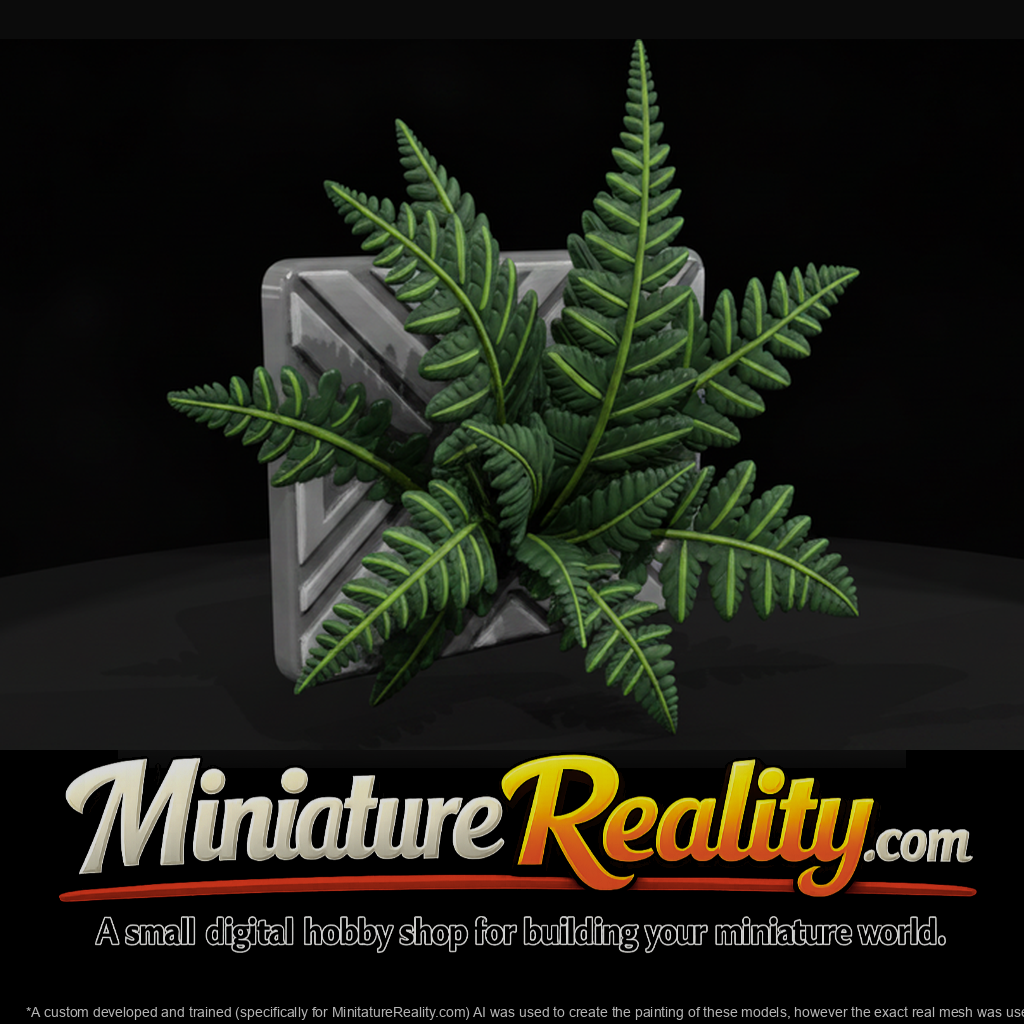Wall-Mounted Fern in Square Planter