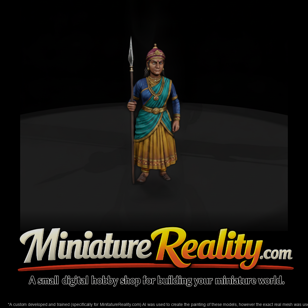 Hist 0110 Historical Rani Durgavati Miniature Figu