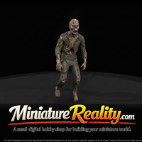 Zombie in Rags miniature, three-quarter view — thumbnail 3