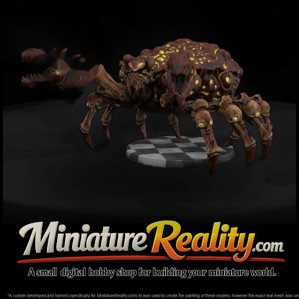 Dark Fantasy Undead Skull Crab Tabletop Miniature
