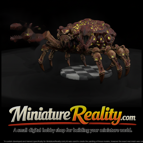 Dark Fantasy Undead Skull Crab Tabletop Miniature