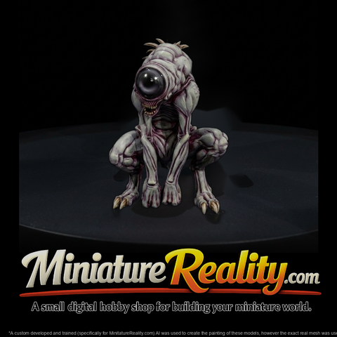 Cyclops Demon Figurine — Stylized Horror