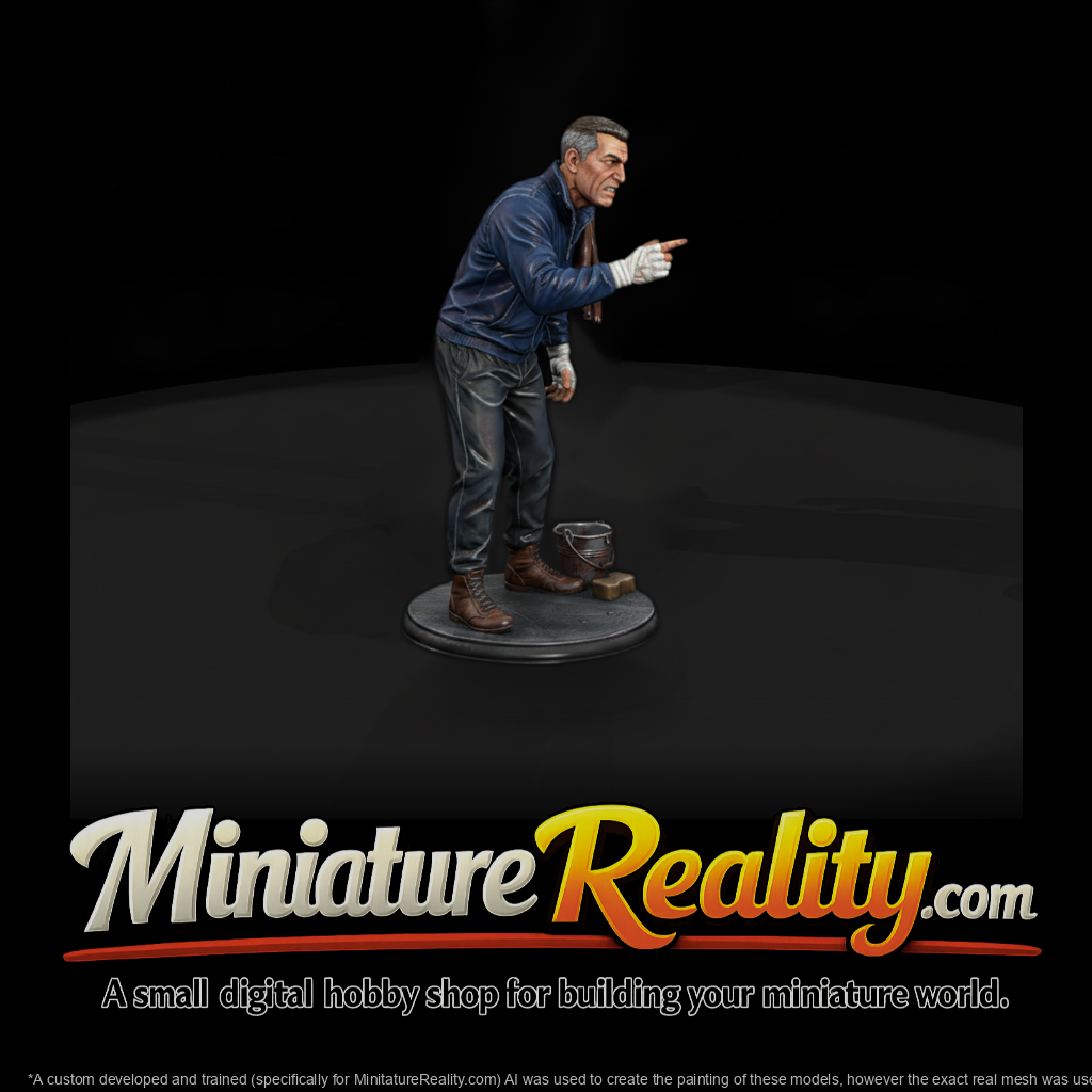 Poparc 0286 Boxing Corner Trainer Alternate Pose
