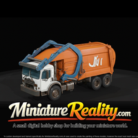 Mack TerraPro Garbage Truck - McNeilus miniature, three-quarter view — thumbnail 3