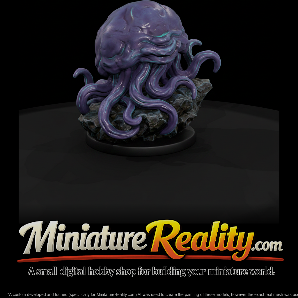 Murk Veil Jelly Beast miniature, three-quarter view