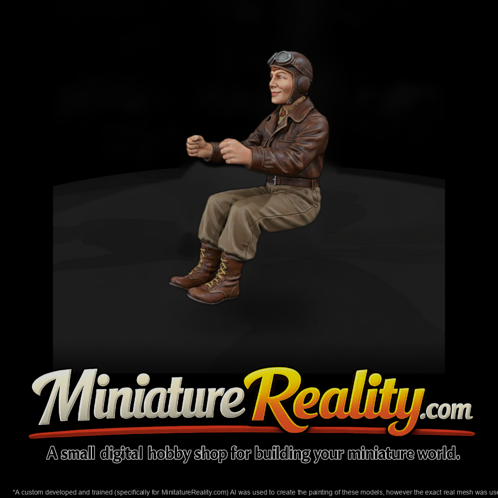 Hist 0184 Historical Amelia Earhart Miniature Figu