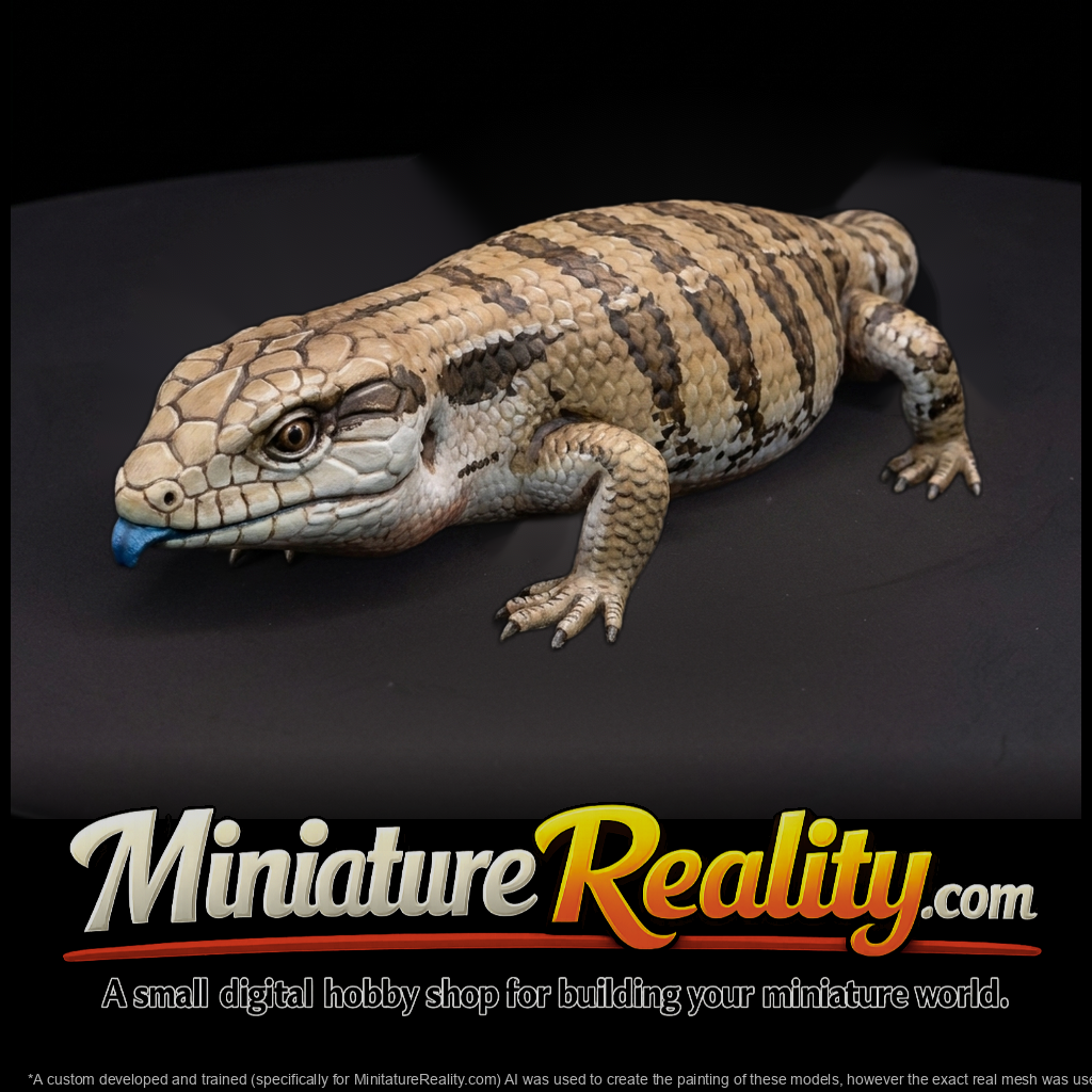 Blue-tongued Skink Figurine