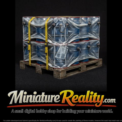 Industrial Steel Drum Pallet Load