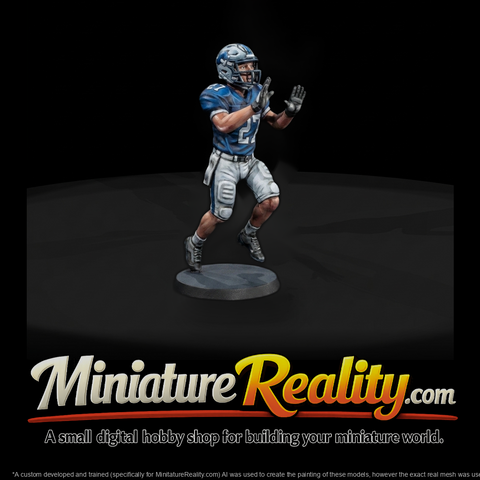 American Football Player in Action